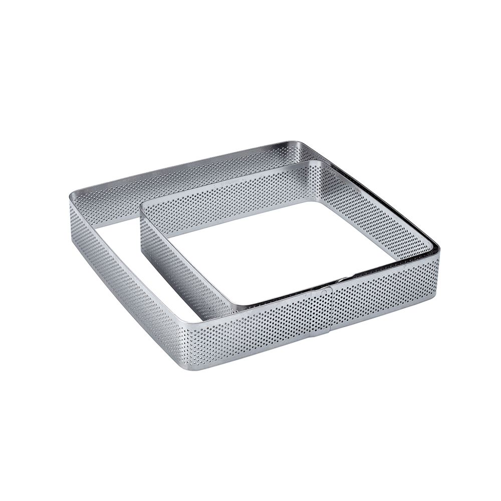 ARO INOX CUADRADO CON ANGULOS REDONDOS 15X3,5CM XF05