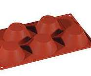 [PAV-FR029] MOLDE SILICONA ROJO 175x300 FORMAFLEX FR029 MUFFIN 110ML