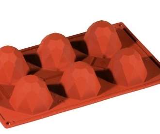 [PAV-FR034] MOLDE SILICONA ROJO 175x300 FORMAFLEX FR034 DIAMANTE 80ML