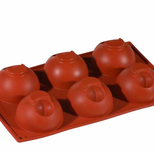 [PAV-FR053] MOLDE SILICONA ROJO 175x300 FORMAFLEX FR053 SEMIESFERA ACOPLADA 75MM