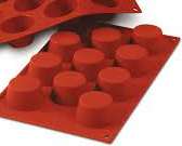 [PAV-FR020] MOLDE SILICONA ROJO 175x300 FORMAFLEX FR020 MINI MUFFIN 43ML