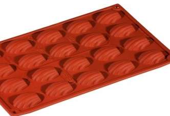 [PAV-FR026] MOLDE SILICONA ROJO 175x300 FORMAFLEX FR026 MADELEINE (MINI) 8ML