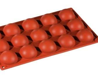 [PAV-FR039] MOLDE SILICONA ROJO 175x300 FORMAFLEX FR039 SEMIESFERA 50MM