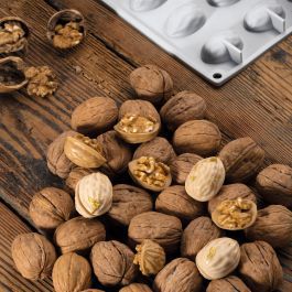 [PAV-GG015] MOLDE GOURMAND SILICONA GG015 CASCARA NUEZ
