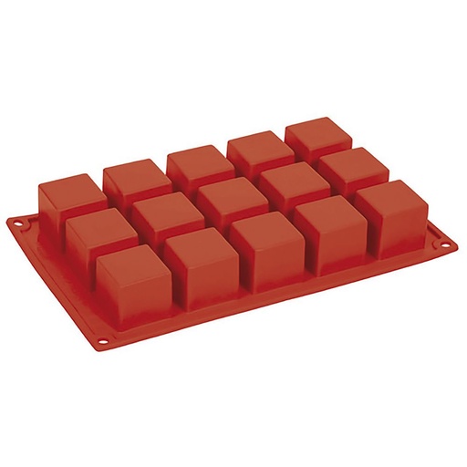 [PAV-FR103] MOLDE SILICONA ROJO 175x300 FORMAFLEX FR103 CUBO 62ML