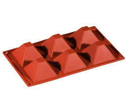 [PAV-FR007] MOLDE SILICONA ROJO 175x300 FORMAFLEX FR007 PIRAMIDE