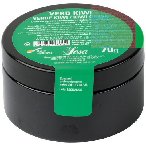 [SOS/VAL-39427/41468] COLORANTE HIDRO VERDE KIWI 70G SOSA
